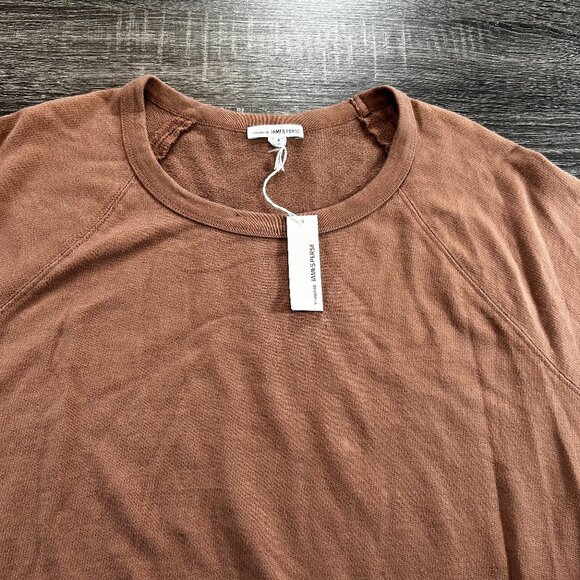 James Perse Brown Long Sleeve T-Shirt Dress NWT Size L - Picture 2 of 6